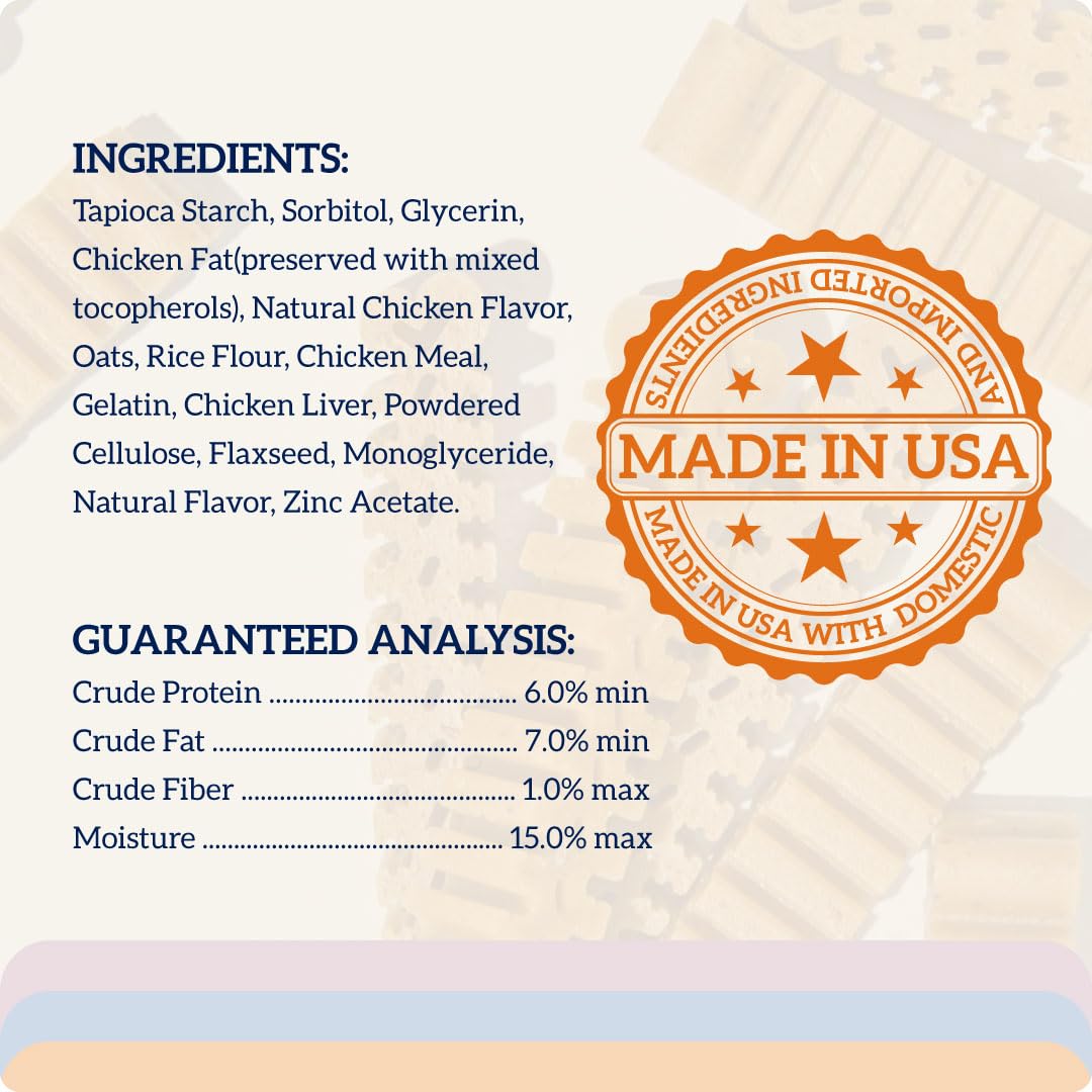 Groovies Original Dog Dental Chew Individually Wrapped Small (40 ea)