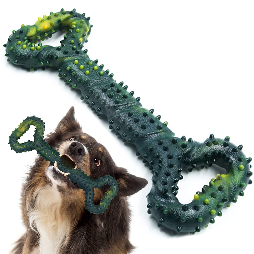 Dog Toys for Aggressive Chewers Large Dog Toys with Convex Design Natural Rubber Tug-of-war Toy for Energetic Dogs Medium Large Dogs Tooth Clean