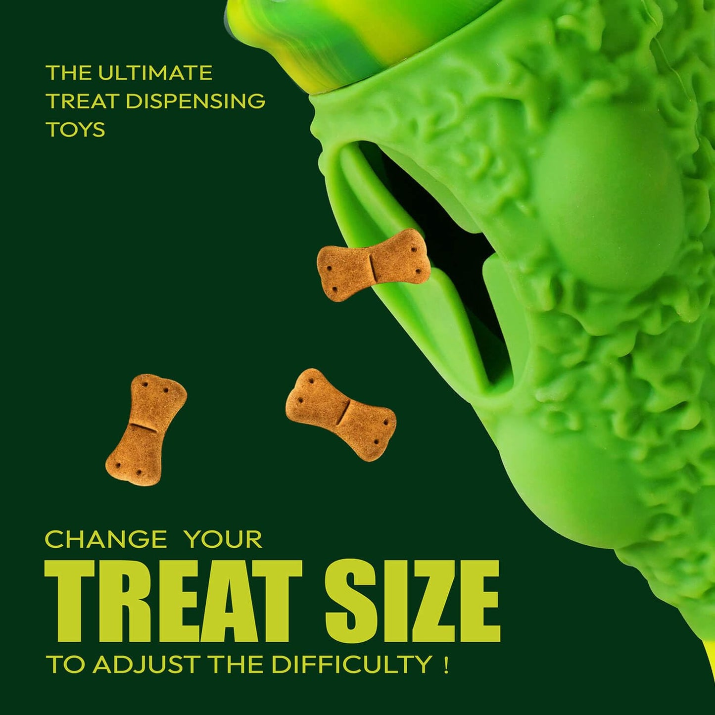Zimoric Tough Dog Chew Toys for Aggressive Chewers, Interactive Treat Dispensing Dog Toy, Durable Dog Toys for Medium & Large Dogs - Great for Boredom