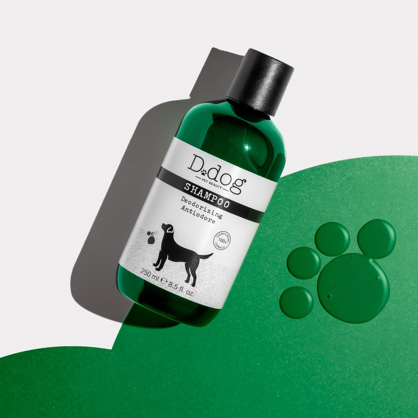 Diego dalla Palma D-Dog Pet Shampoo Deodorizing - Eliminates Bad Odor - Deodorant Shampoo - Hypoallergenic and Alcohol Free - Deeply Cleanses Hair of Impurities - Protects Skin and Coat - 8.5 Oz