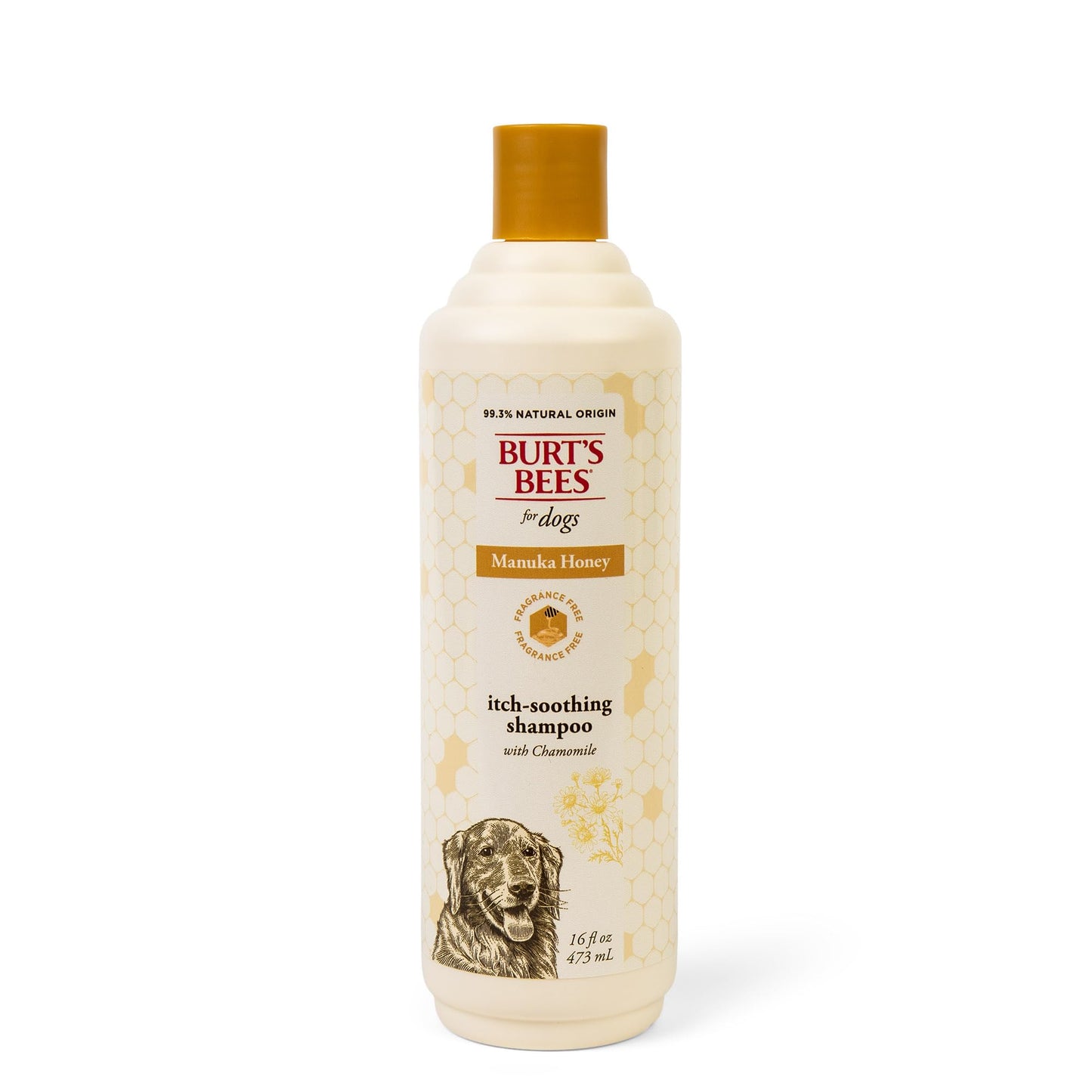 Burt’s Bees for Pets Itch Shampoo with Manuka Honey and Chamomile for Dogs, Itch Relief for Dogs - Naturally Derived Ingredients, 16 Fl Oz