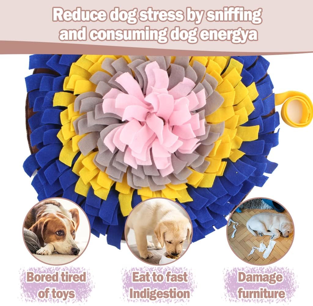 IFOYO Snuffle Mat for Small Dogs, Non Slip Dog Training Pad and Feeding Mat, Scented Activity Blanket for Foraging Skills, Anxiety Relief