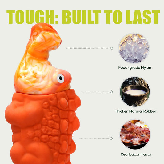 Zimoric Tough Dog Chew Toys for Aggressive Chewers, Interactive Treat Dispensing Dog Toy, Durable Dog Toys for Medium & Large Dogs - Great for Boredom