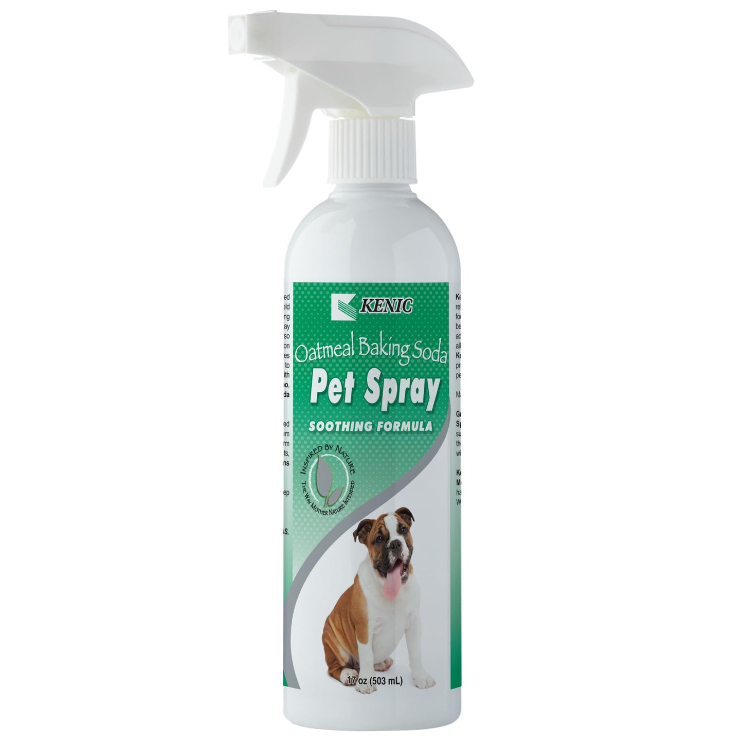 Kenic Oatmeal & Baking Soda Anti-Itch & Odor Control Spray for Dogs & Cats, Deodorizes & Soothes Coat & Skin, Made in USA