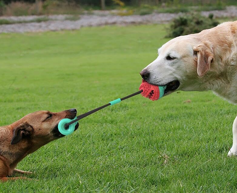 Rope and Ball Dog Toy - Interactive Tug of War - Durable for Small Medium Large Breeds - Tough Dog Toys to Keep Them Busy - Indestructible Dog Toy Aggressive Chewers - Dog Toys Boredom