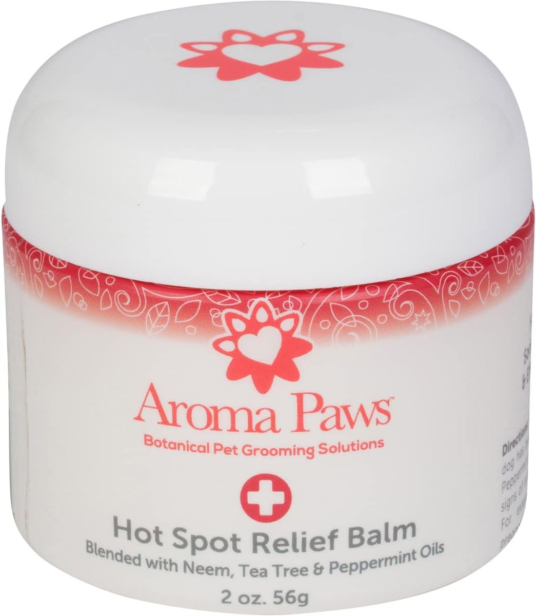 Aroma Paws Hot Spot Relief Balm - Dog Skin Soother Balm for Hot Spots, Skin Irritation, and Dry Skin - Itchy Skin Relief and Hot Spot Treatment for Dogs - Safe for Dogs and Puppies - 2oz