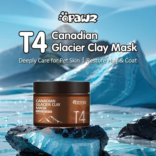 OPAWZ Canadian Glacier Clay Mask, Dog Shampoo and Conditioner Mask, Dog Skin Treatment for Sensitive Skin, Itching, Allergies, Dandruff, Coarse and Strong Odors