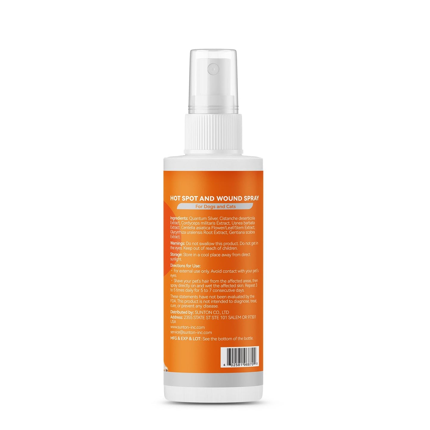 PUAINTA Hot Spot Spray for Dogs, Upgraded Quantum Silver Skin Spray for Dogs, Itch Relief and Hot Spot Treatment for Dogs, Supports Skin Infections and Irritations for All Animals, 4oz