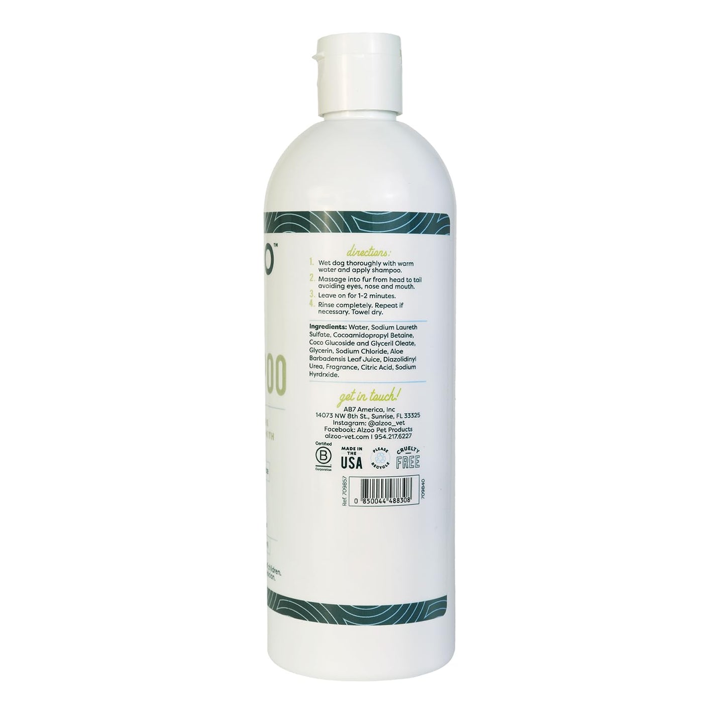Sensitive Skin Dog Shampoo - Aloe Vera & pH Balanced Formula - Alcohol/Paraben-Free - Cleans & Moisturizes, Adds Luster - Cruelty-Free, Rice Milk Fragrance, 16 Fl Oz