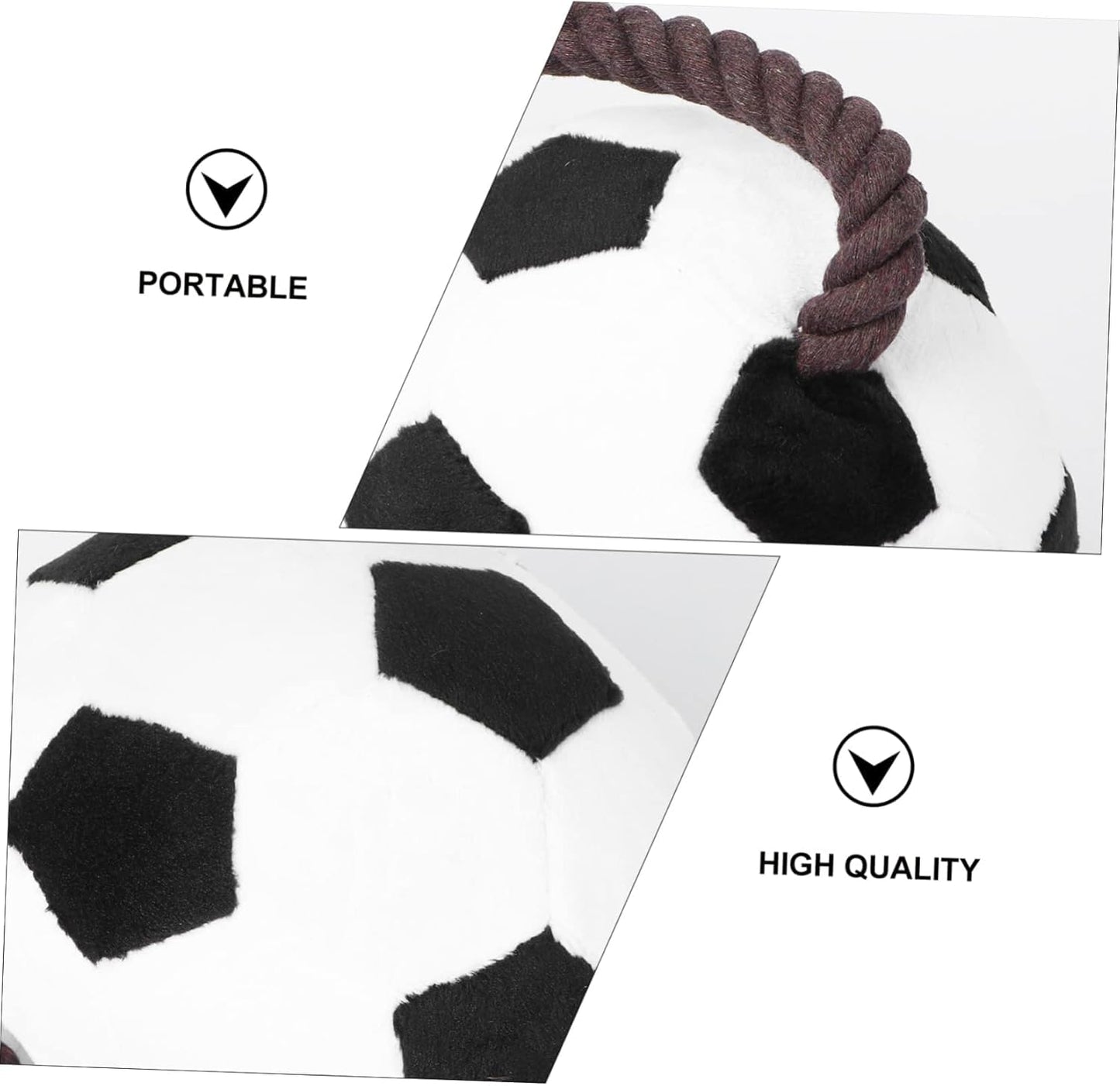 Paw Gem Interactive Dog Soccer Ball with Straps Rope Toy, Dogs Toys to Keep Them Busy, Dogs Birthday Gift, Mental Stimulation, Tug of War Dog Ball Toy Small to Medium Birthday Gift