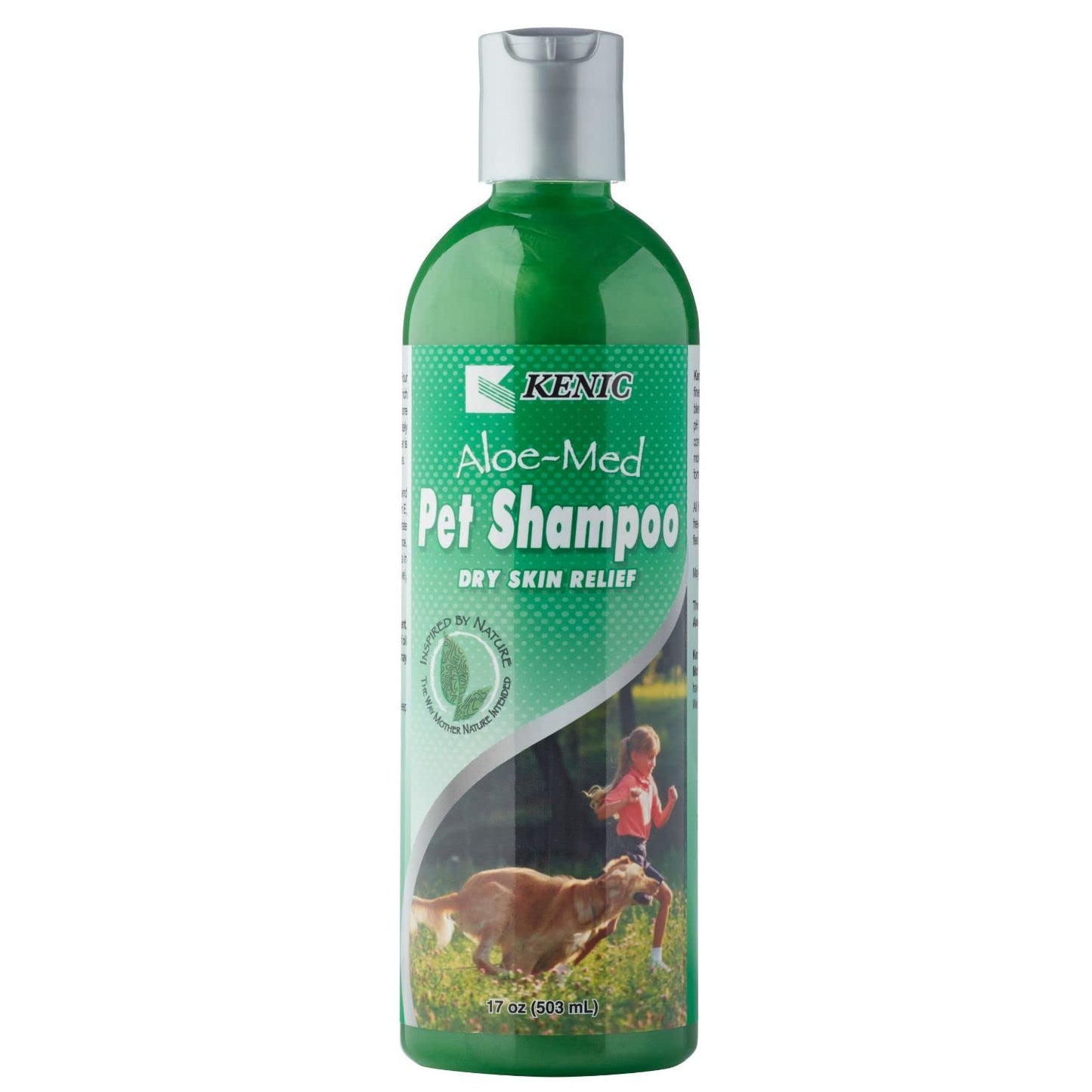 Kenic Moisture Rich Aloe-Med Pet Shampoo, Made in USA with Naturally Derived Ingredients, Soap & Paraben Free, pH Balanced