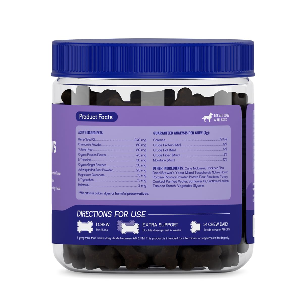 PupGrade Calming Soft Chews - Promotes Relaxation & Helps Manage Stress for All Dogs - Supports Calm Stomachs & Muscles - No Wheat, Corn, or Artificial Ingredients - Meat Flavored - 60 Soft Chews