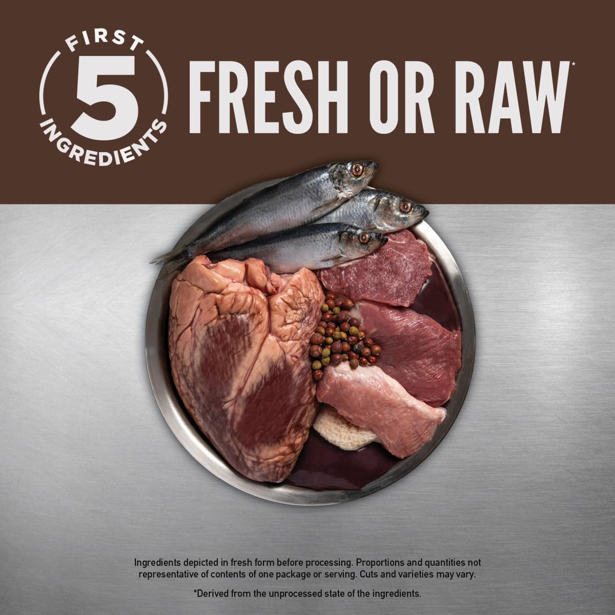 ORIJEN Grain Free Poultry Free High Protein Dry Dog Food Regional Red Recipe 4.5lb Bag