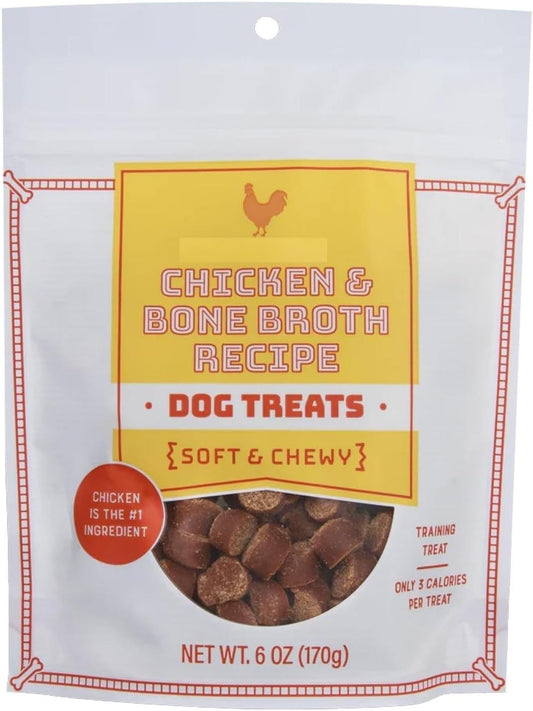 Generic Trader Joe's Chicken & Bone Broth Dog Training Treats, Soft & Chewy 6oz/170g (Pack of 2)
