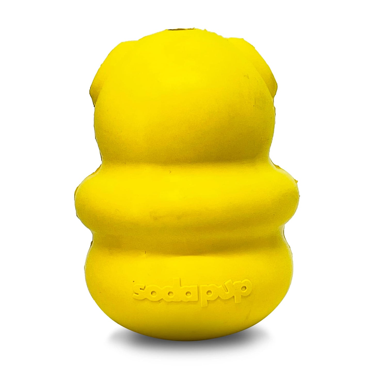 SodaPup Honey Bear – Durable Dog Treat Dispenser & Chew Toy Made in USA from Non-Toxic, Pet Safe, Food Safe Natural Rubber Material for Mental Stimulation, Problem Chewing, Calming Nerves, & More