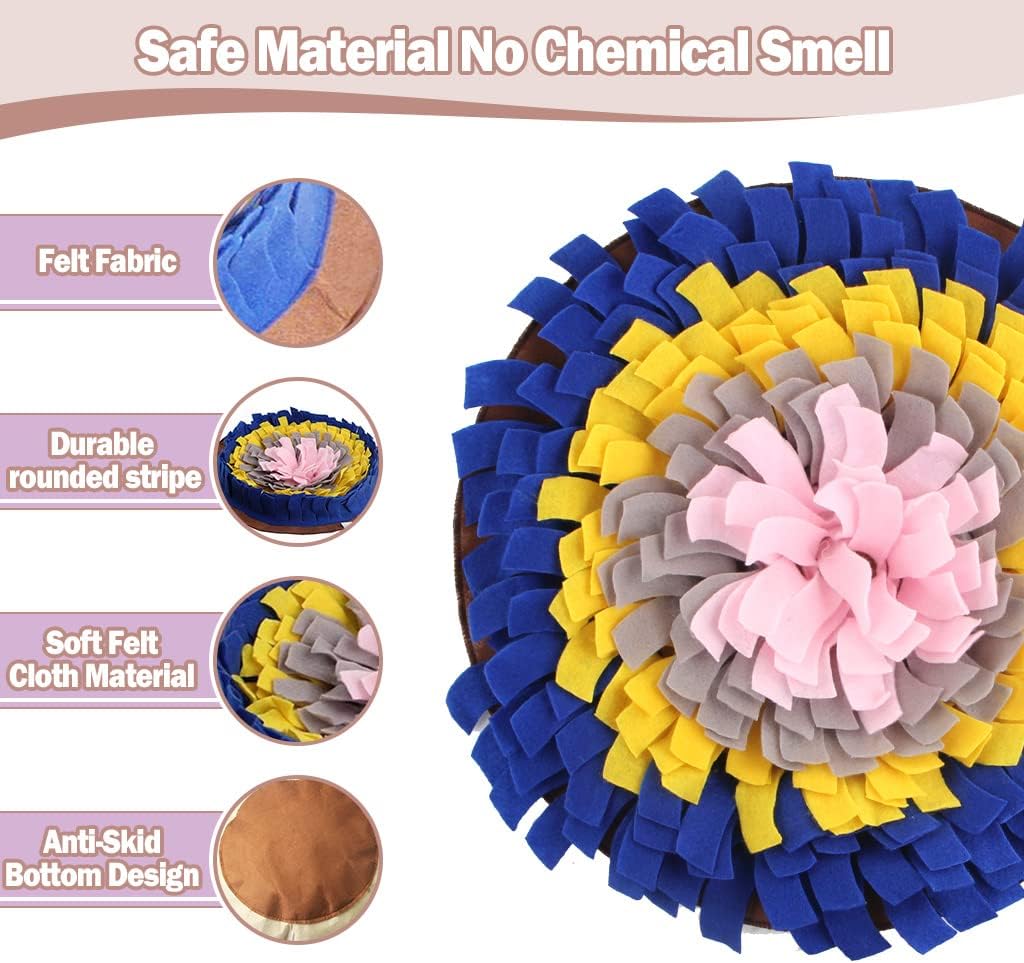 IFOYO Snuffle Mat for Small Dogs, Non Slip Dog Training Pad and Feeding Mat, Scented Activity Blanket for Foraging Skills, Anxiety Relief