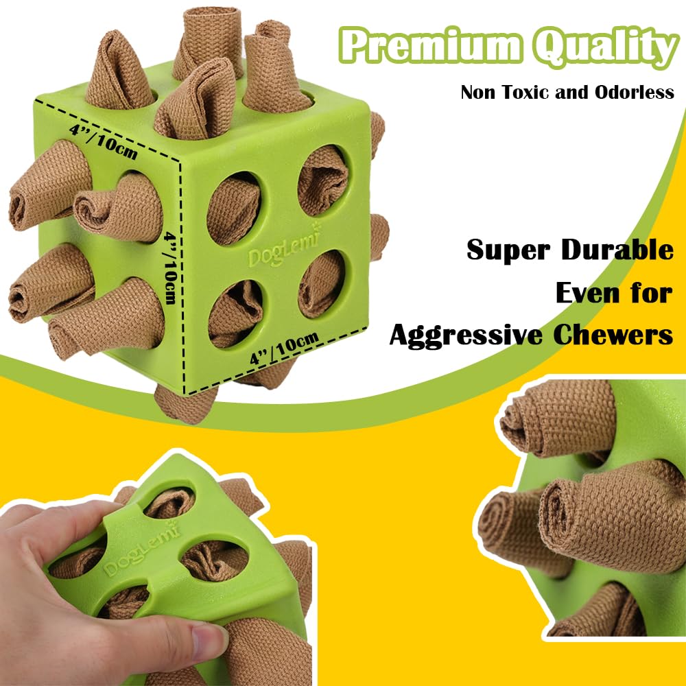 MynePets Dog Puzzles, Interactive Snuffle Toys for Dogs, Slow Eating and Keep Busy, Encourage Natural Foraging Skills, Relieve Boredom, 3 Pack Dog Chew Toys for Aggressive Chewers
