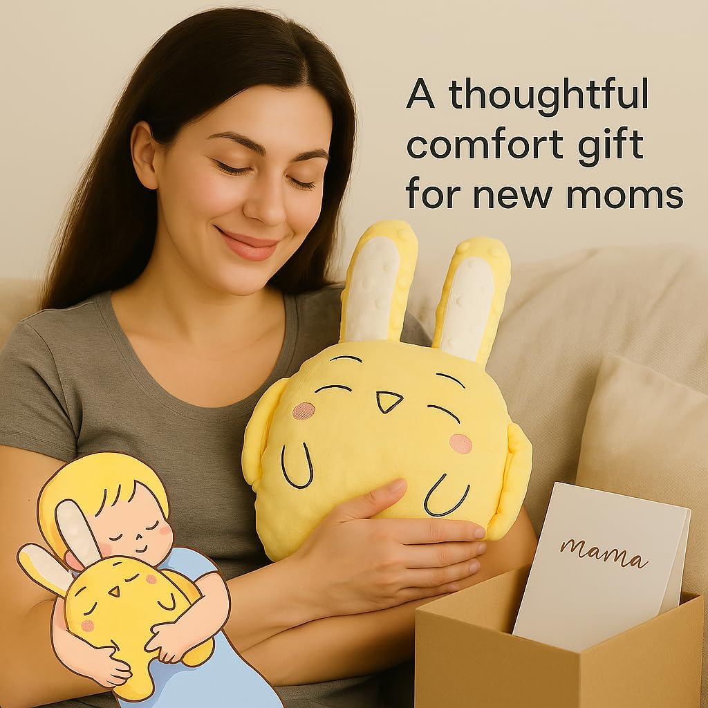 HAIYUES Soothing Plush Pillow for Adults & Pets – Rhythmic Sleep Aid for Stress & Anxiety Relief, Calming Pillow for Office, Travel, or Pet Crates, Ideal Relaxation Gift