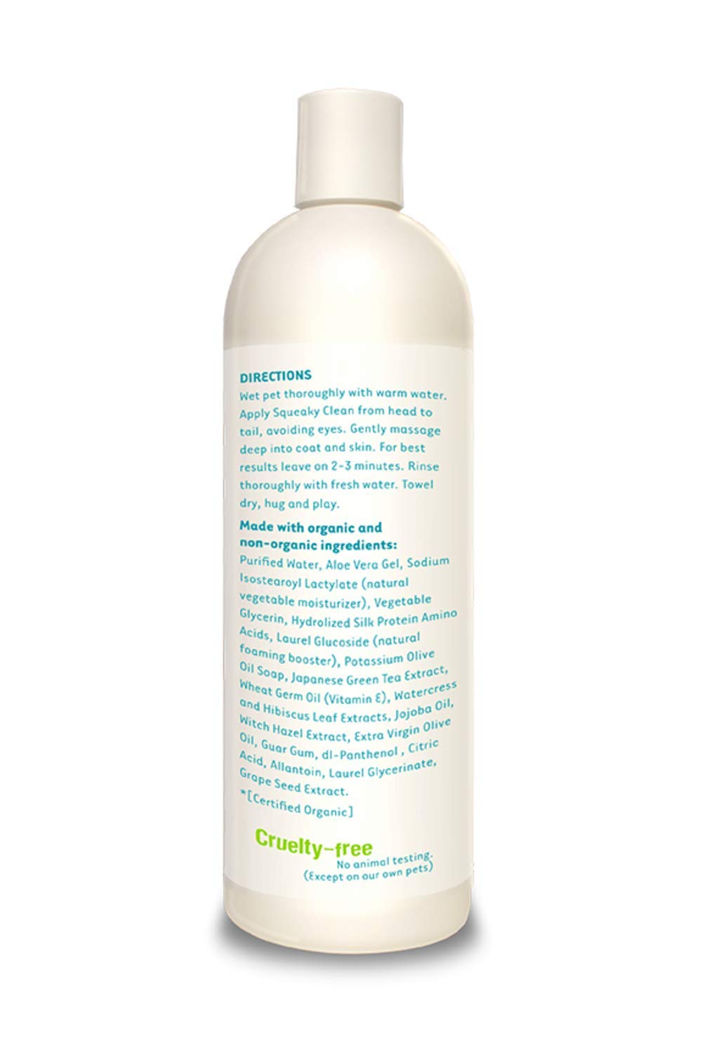 Organic Excellence Mild Dog Shampoo, Great for All Pets: Dogs, Puppies, Cats, Horses, Formulated for Sensitive Skin, Made with Aloe and Nourishing Botanicals - 16oz