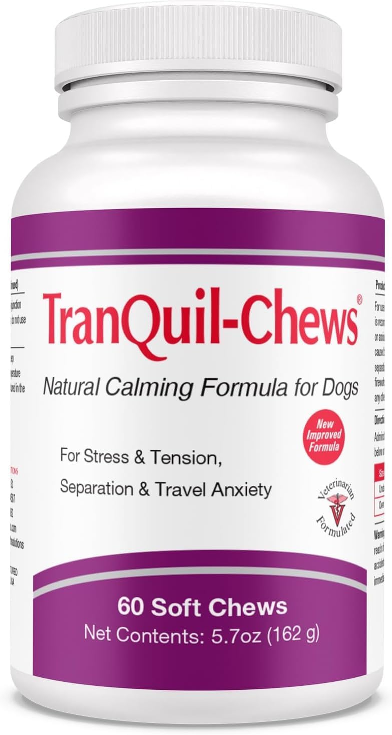 Tranquil-Tabs for Dogs, Calming Supplement (60 Soft Chews)