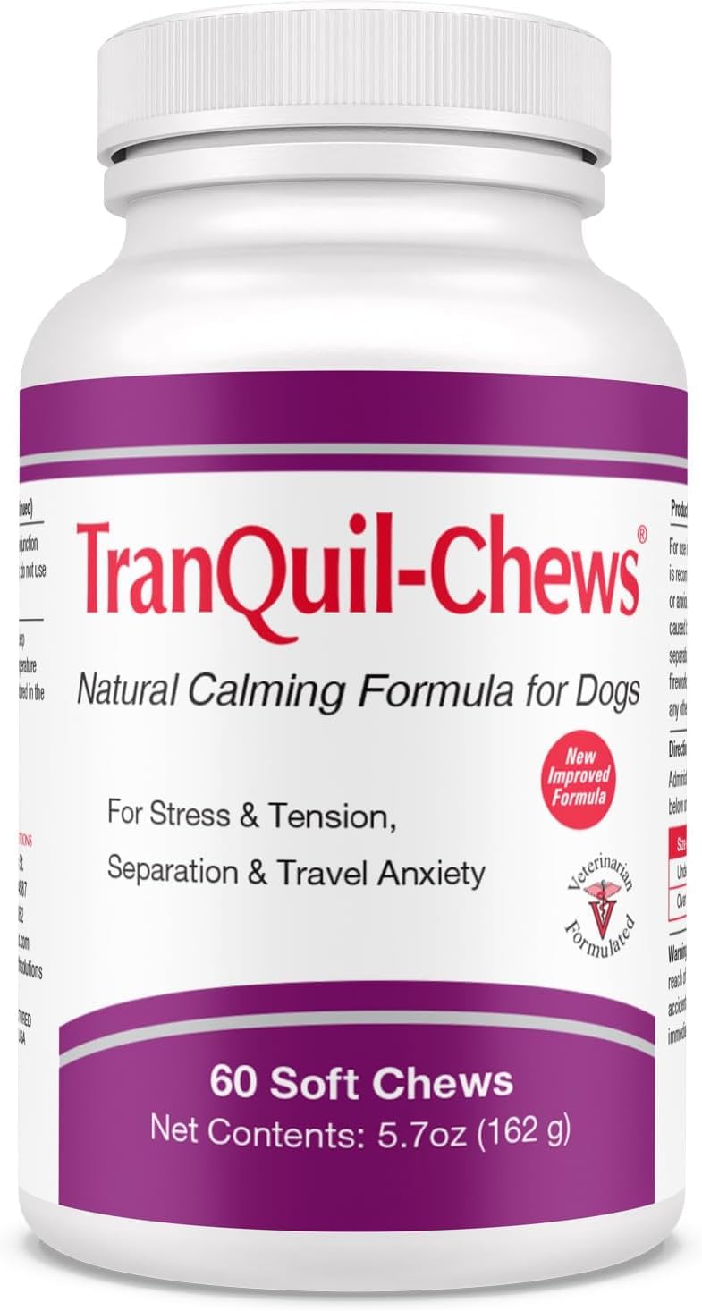 Tranquil-Tabs for Dogs, Calming Supplement (60 Soft Chews)