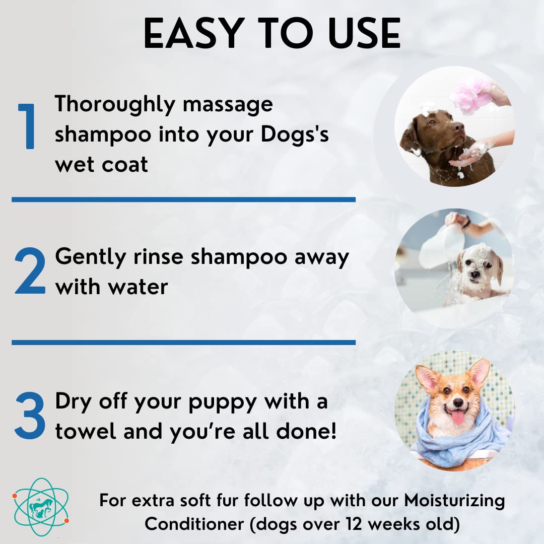 PET CARE Sciences 16 floz 5 in 1 Dog Shampoo for Itchy Skin - Sensitive Skin Dog Shampoo for Smelly Dogs - Dog Shampoos & Conditioners - Made in The USA
