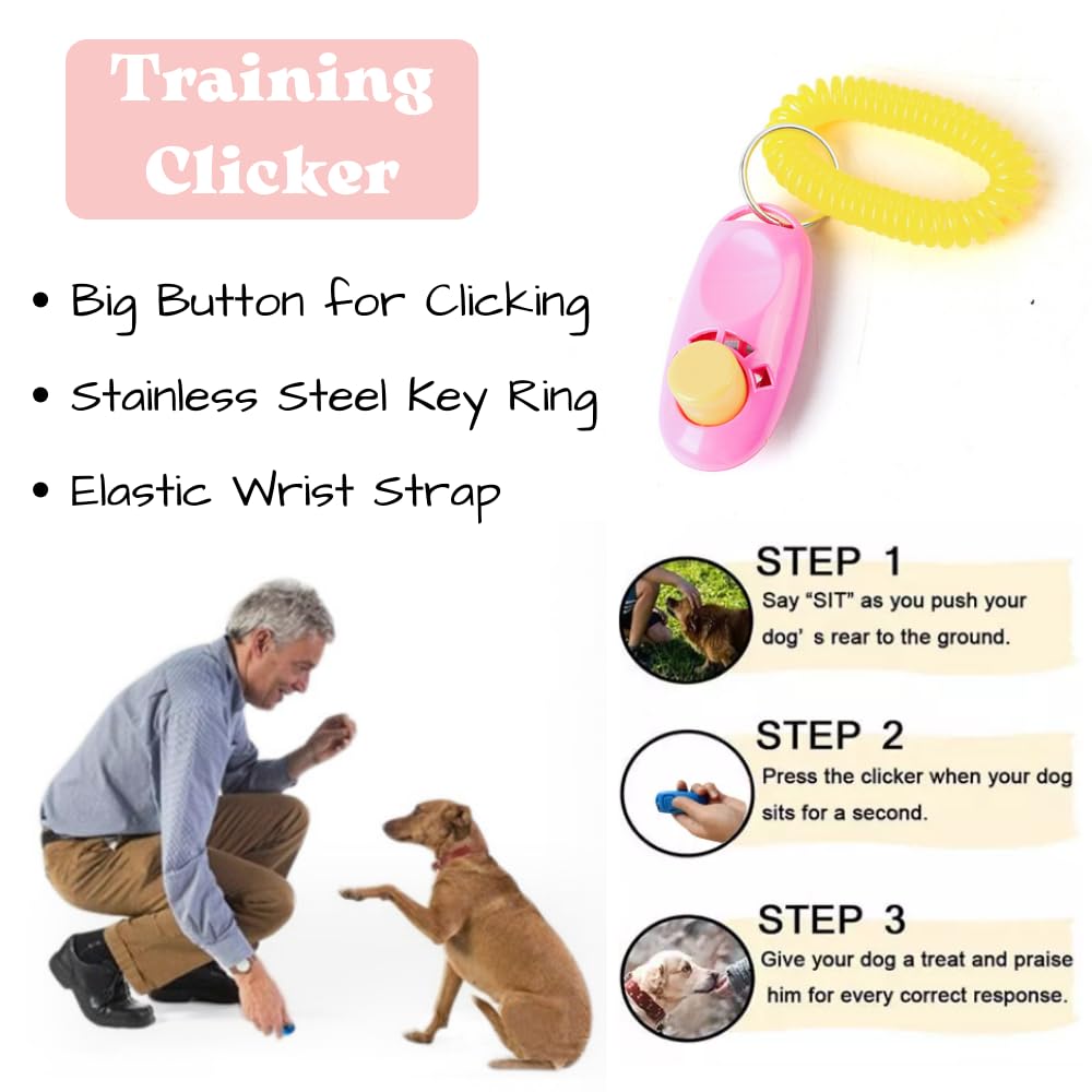 PUPLUXE PREMIUM PET PRODUCTS PupLuxe Puppy Starter Kit | Pink 22 Piece Great for Dog Training A Welcome Gift New First Time Owners and Experience Bundle