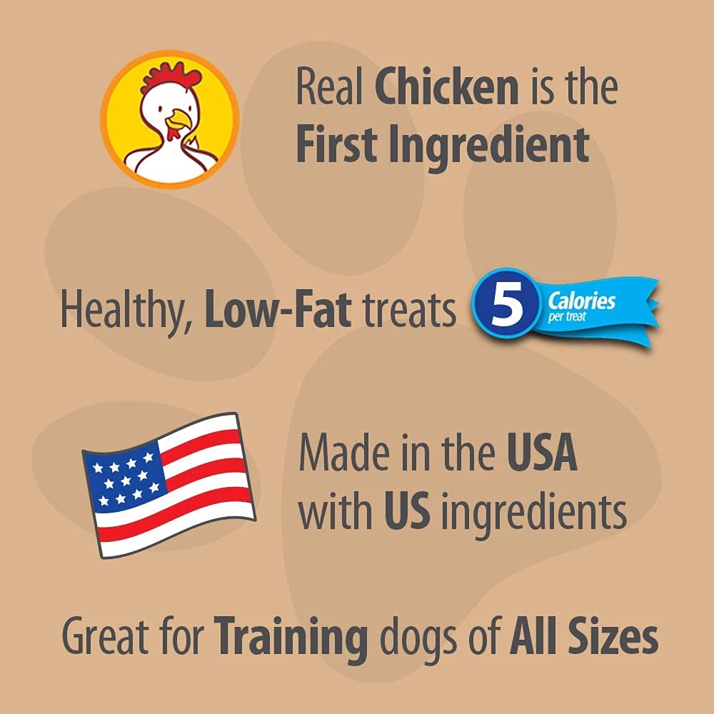 Emerald Pet 3 Pack of Little Chewzzies, 5 Ounces Each, Chicken Flavor Low Calorie Wheat-Free Dog Treats Made in The USA