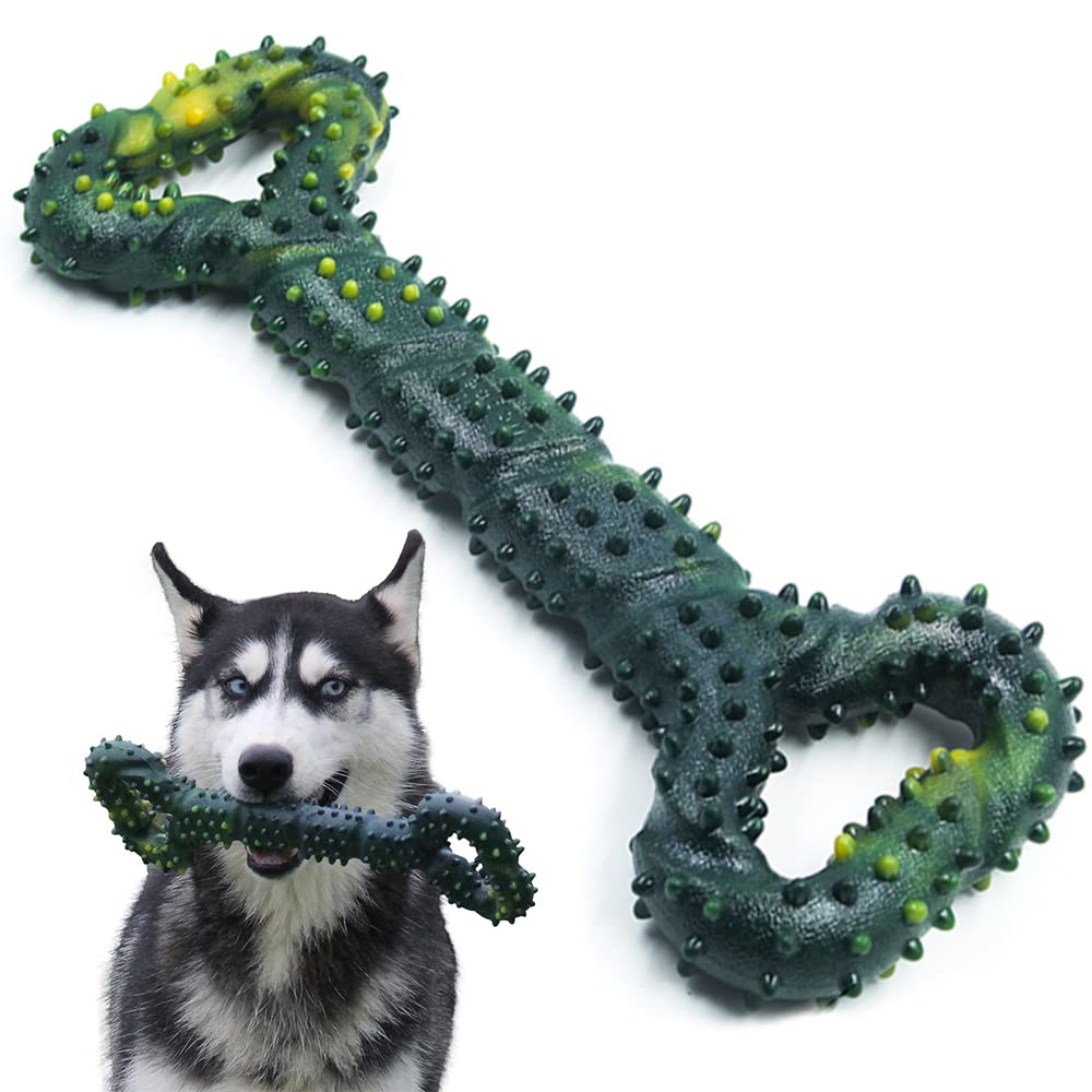 Dog Toys for Aggressive Chewers Large Dog Toys with Convex Design Natural Rubber Tug-of-war Toy for Energetic Dogs Medium Large Dogs Tooth Clean