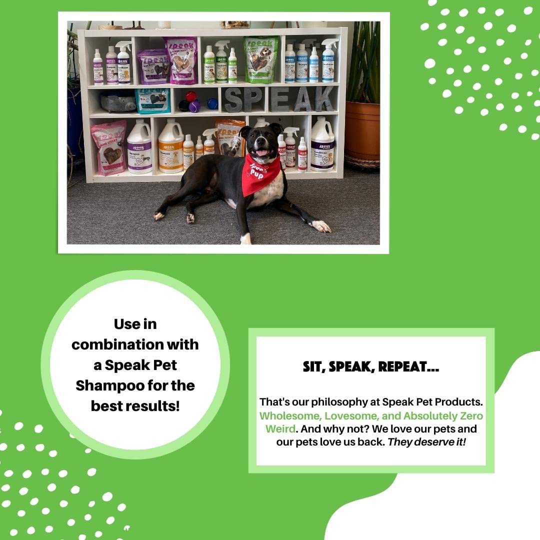 Speak Pet Products Dog Natural Cream Rinse Conditioner, Tea Tree, 17oz
