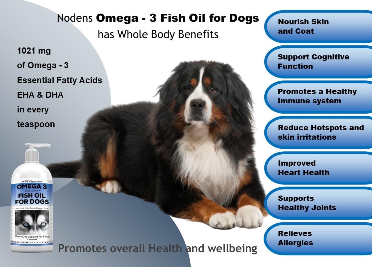 Nodens Small Dog Glucosamine and Omega-3 Fish Oil for Complete Nutritional Support for Hip and Joint Mobility