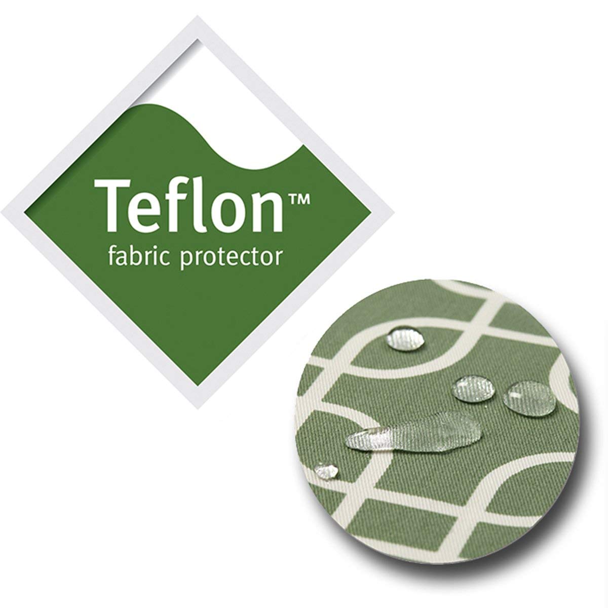 MidWest Homes for Pets Orthopedic Dog Bed w/Removable Dog Bed Cover ft. Teflon Fabric Protector, Large Dog Breed, 30 x 40 Inch, Green/White Geometric Pattern