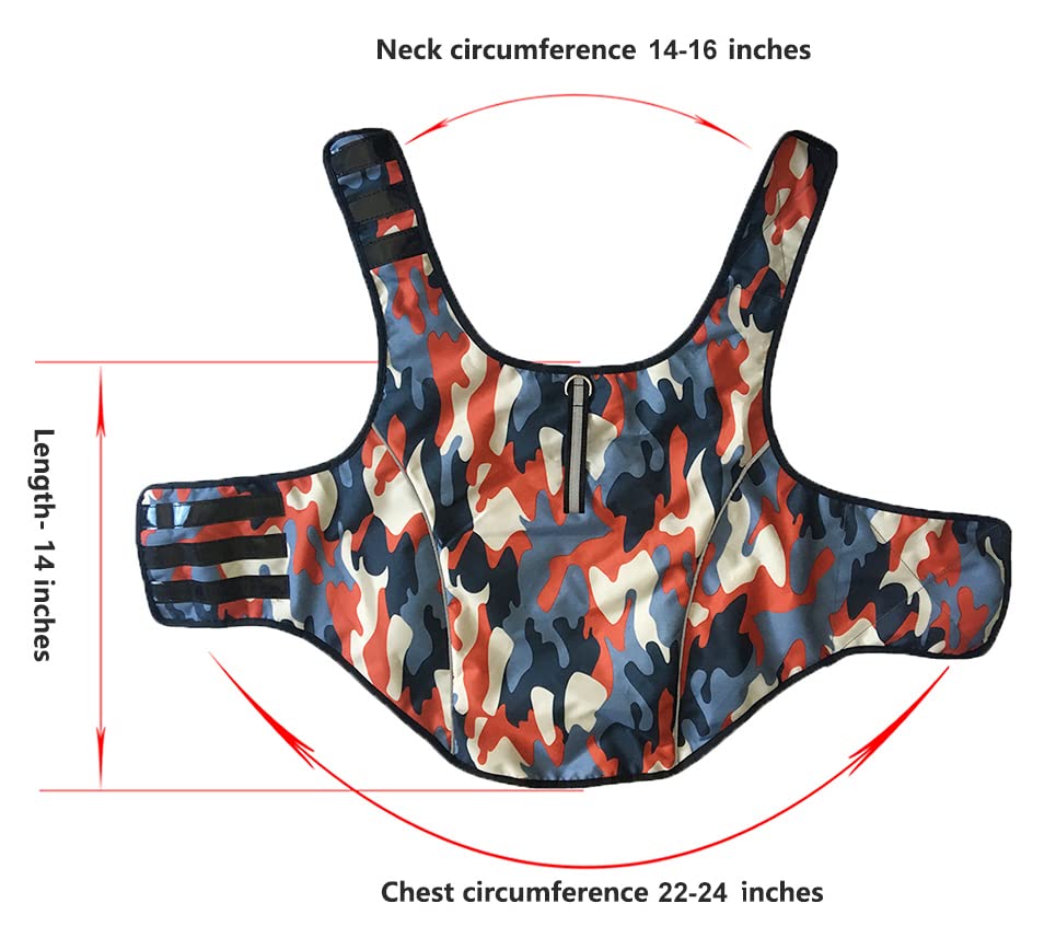 Dog Anxiety Jacket- Keep Calmig Vest Reflective Thunder Coat with D-Ring and Training Handle for Small Medium Large Dogs,Camouflage