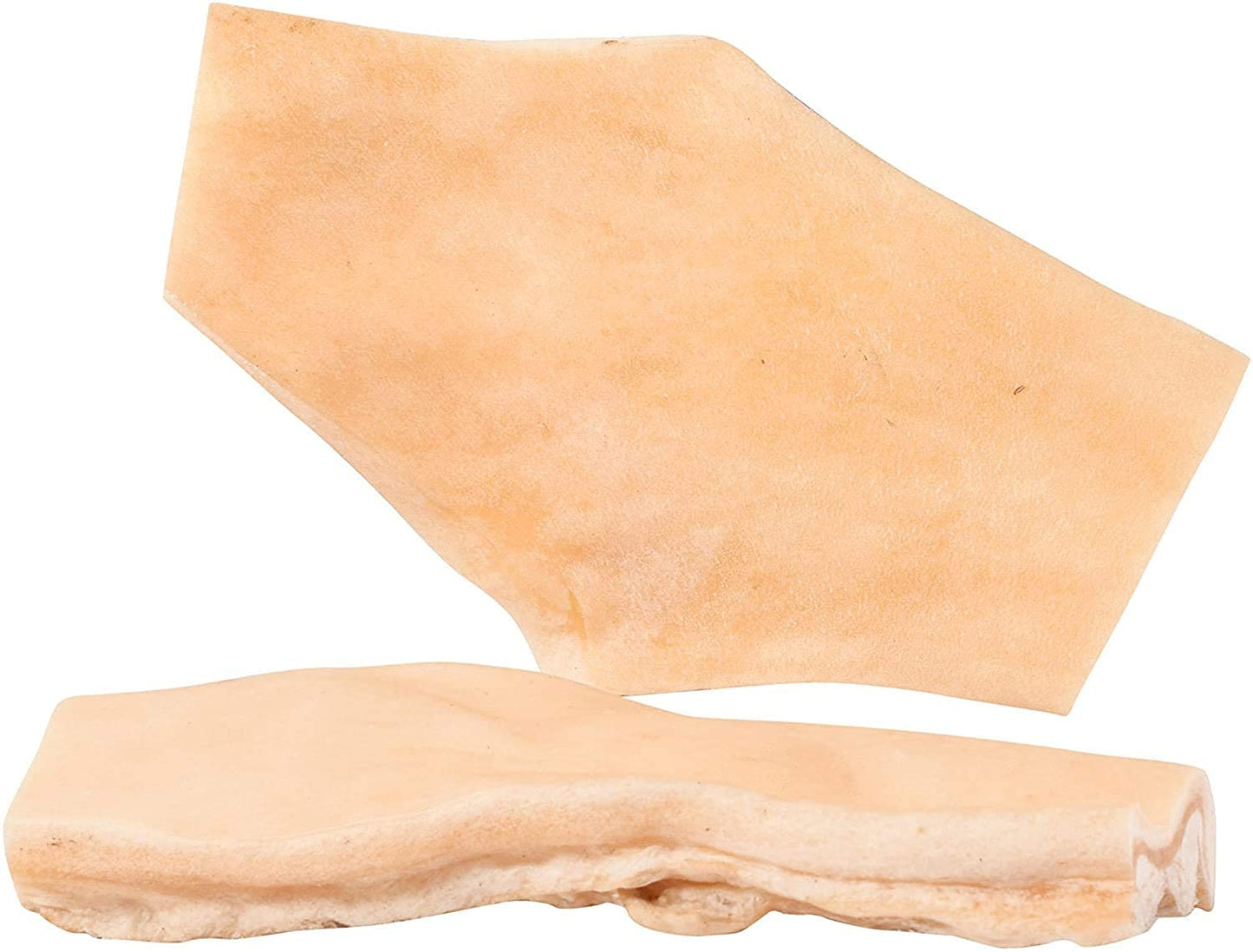 Barking Buddha Beef Cheek Chips | Extra Thick 2"-4" All Natural Rawhide Alternative No Hide Premium Dog Chew Strips | Natural Beef | (Pack of 3-1LB Bags)