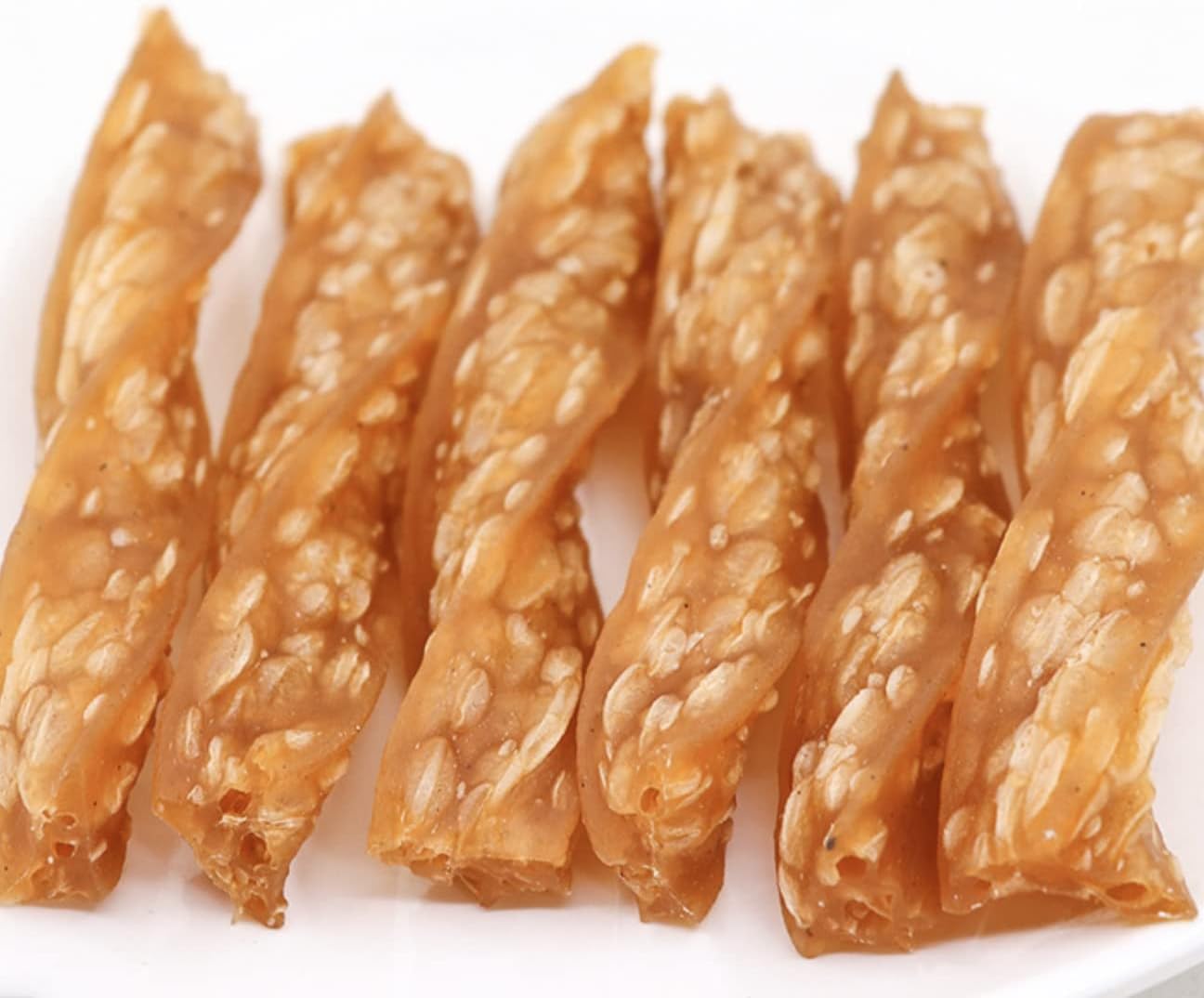 LuvChew Chicken Dog Chew Twist Sticks, Puffed Human Grade Chicken Dog Treat Sticks, Rawhide Alternative, Easy to Digest 20pcs/Pack