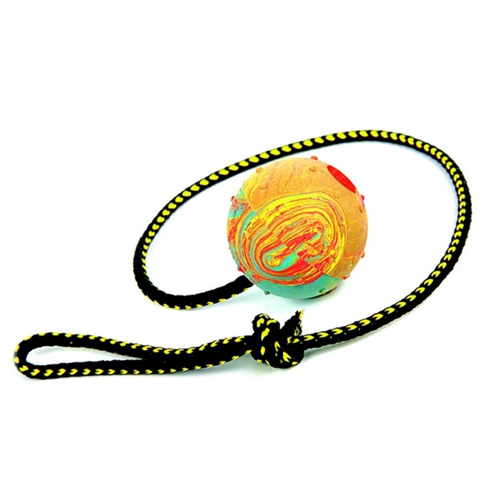 PAWFECT TOYS Rope and Ball Dog Toy - Interactive Tug of War - Durable for Small Medium Large Breeds - Tough Dog Toys to Keep Them Busy - Indestructible Dog Toy Aggressive Chewers - Dog Toys Boredom