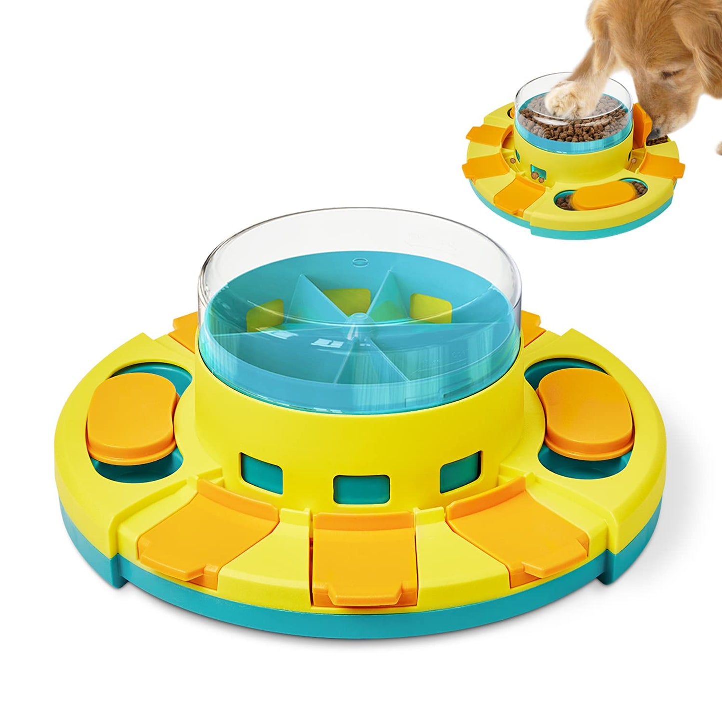 KADTC Beginner Level 1 Dog Puzzle Toy for Small/Medium/Large Dogs Food Puzzles Feeder Mental Stimulation Puppy Brain Stimulating Interactive Slow Treat Dispenser Cognitive Enrichment Mind Game