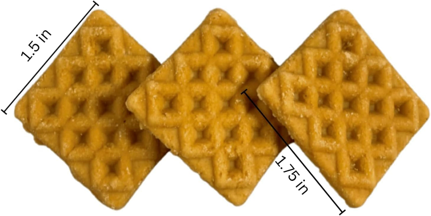 Farmland Traditions Chicken & Waffle Bites, Gluten-Free Dog Treats, Made in USA for All Breeds & Sizes, 2.5 Pound Bag