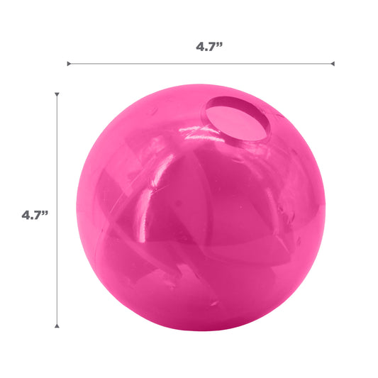 Outward Hound Orbee-Tuff Mazee Interactive Dog Puzzle Toy, Treat Dispensing Slow Feeder Ball, Pink, 4.7-Inch