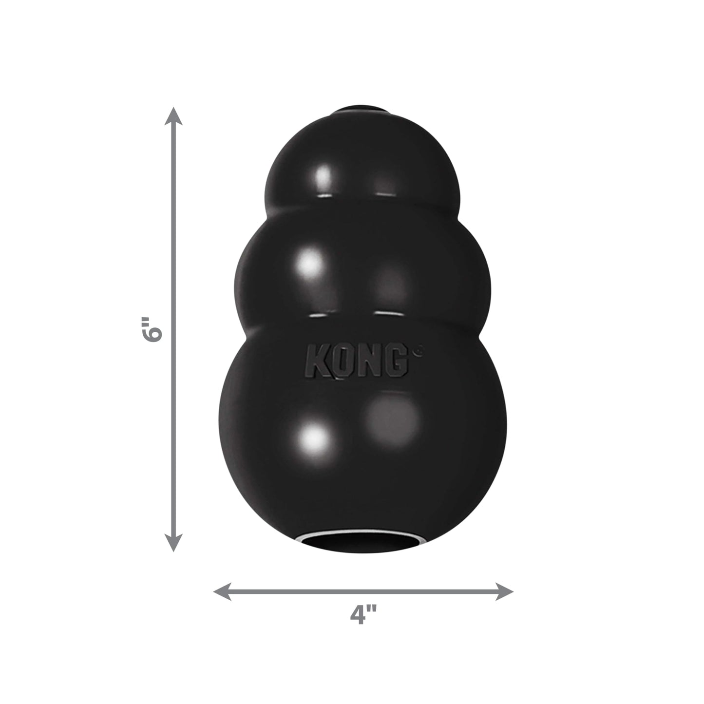 KONG Extreme Dog Toy - Fetch & Chew Toy - Treat-Filling Capabilities & Erratic Bounce for Extended Play Time Most Durable Natural Rubber Material - for Power Chewers - for Small Dogs