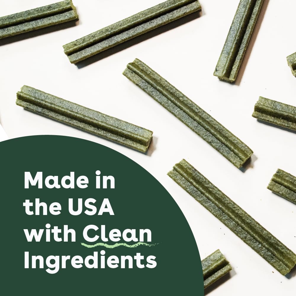 Pupford Dental Chews for Dogs, All-Natural 4-Inch Sticks for Plaque, Tartar & Bad Breath, Grooved Texture, Limited Ingredients, Made in USA (14 Count)