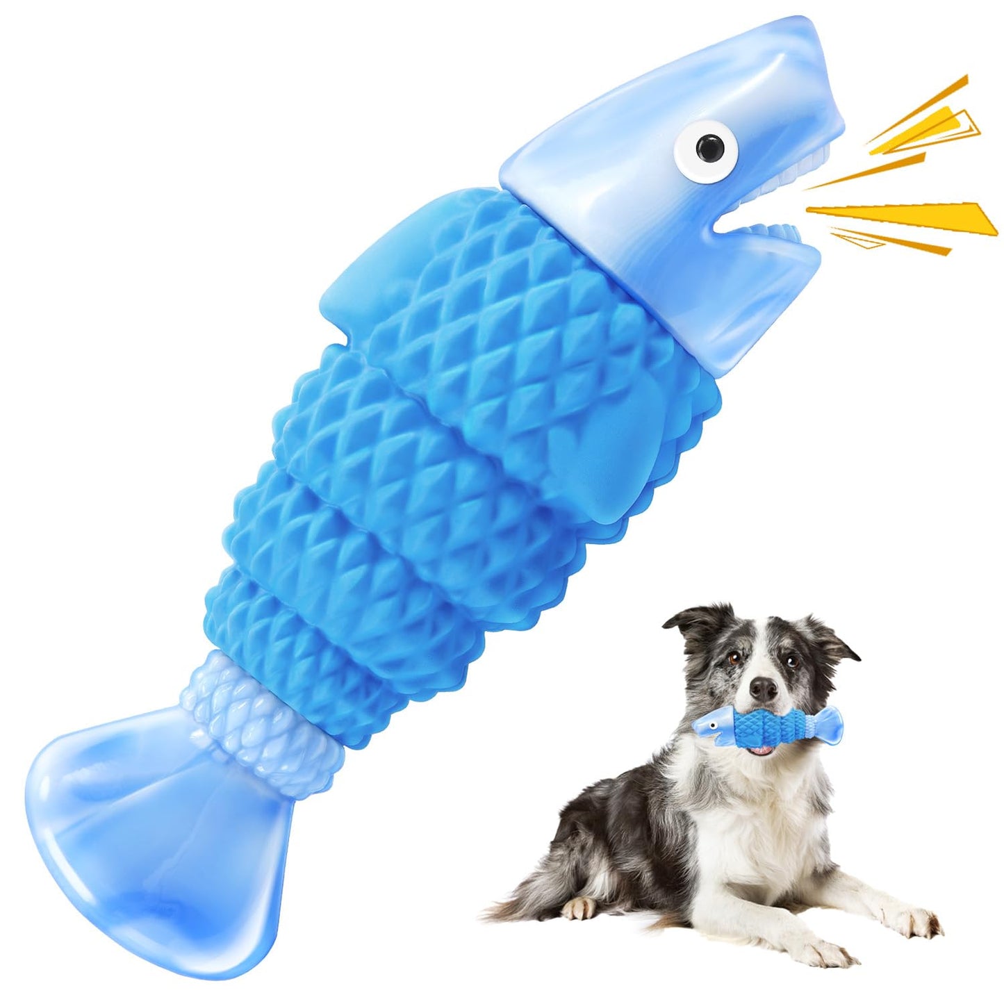 WoofBite Indestructible Stick Dog Toy - Lifetime Replacement - Durable Chew Toy for Aggressive Chewers - Safe Non-Toxic Natural Rubber - Chew Tug & Fetch - Tough, Heavy Duty - Med/Large Breed, 8”x2”