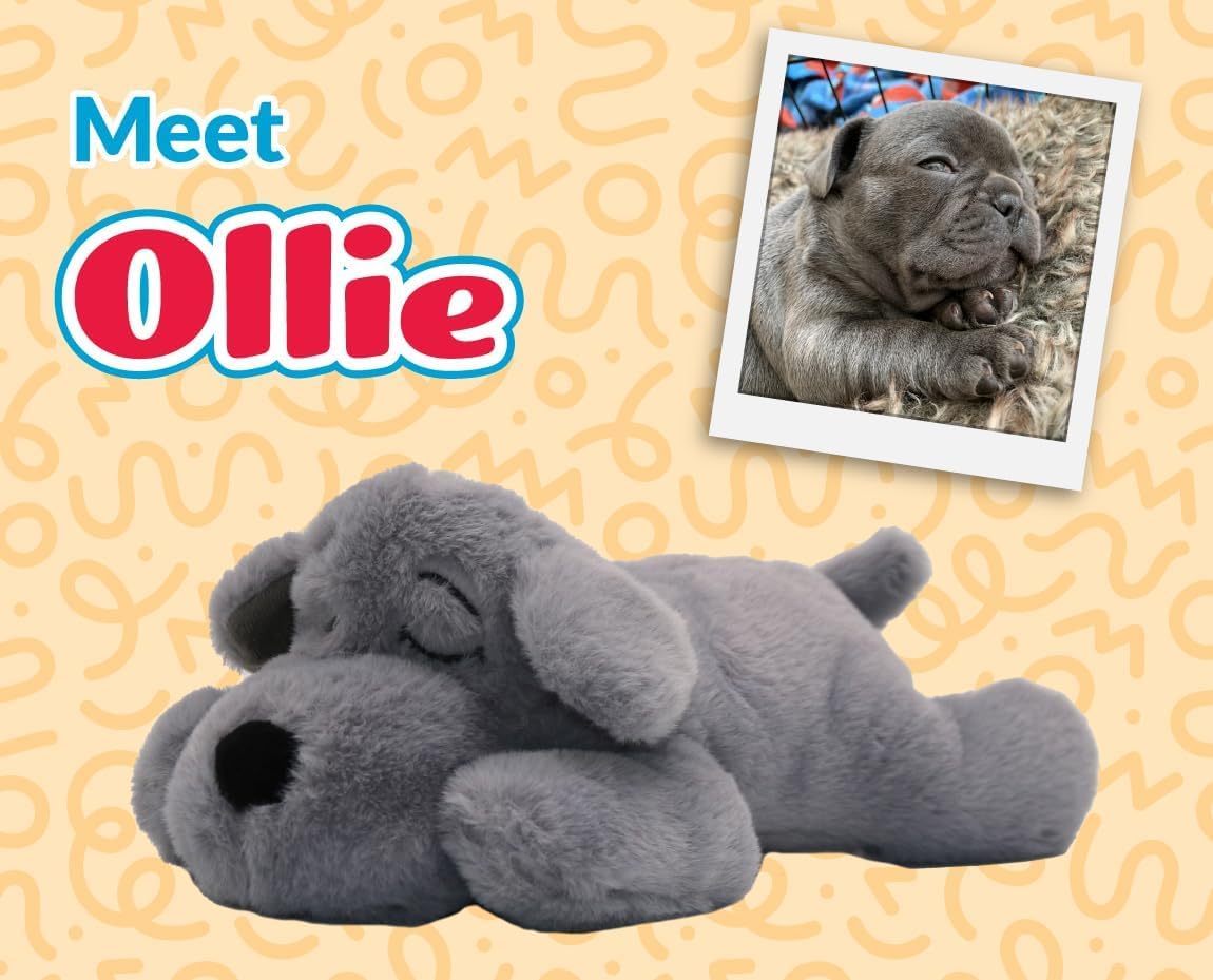 Original Snuggle Puppy Toys for Small Breeds - Heartbeat Puppy for Dogs - Pet Anxiety Relief and Calming Aid - Comfort Dog Toys for Behavioral Training. Heat Pack not Included