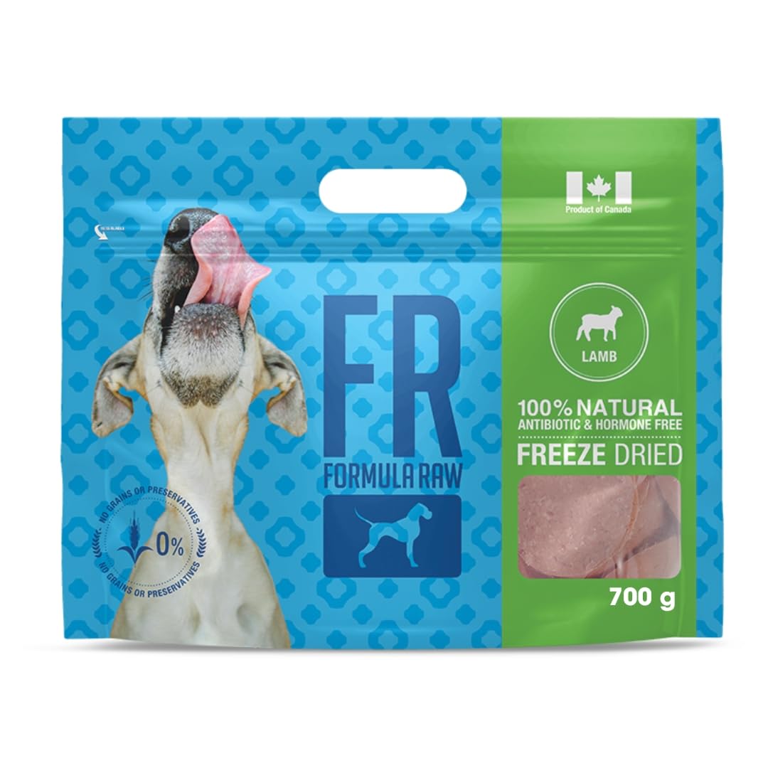 Formula Raw Freeze-Dried Raw Dog Food – Lamb – High Protein, Grain-Free, No Fillers or Additives, Meal Mixer or Topper, Supports Healthy Digestion, Joints, and Coat – 1.55 lb