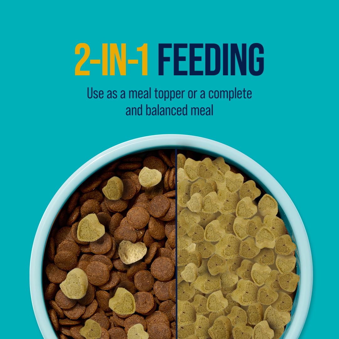 Stewart Raw Naturals Freeze Dried Raw Dog Food or Meal Topper, Chicken and Salmon Recipe, 8 Ounce Bag, Complete and Balanced Nutrition