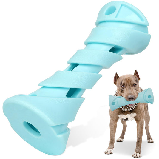 KGPERGU Interactive Dog Puzzle Toy for Boredom, Rubber Chew Toy Teething Toy to Keep Them Busy, Treat Dispensing Slow Feeder, Interactive Fetch & Dental Cleaning
