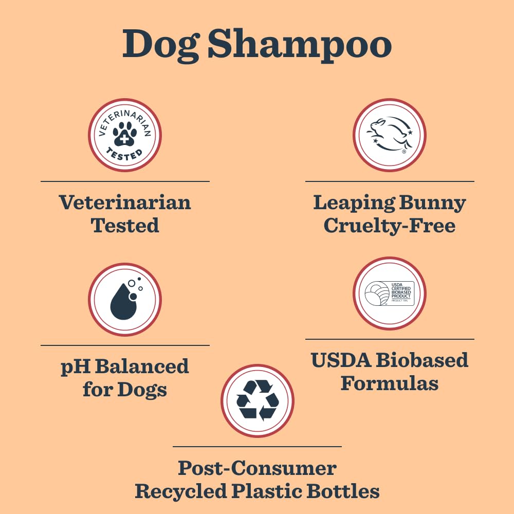 MRS. MEYER'S Clean Day 3 in 1 Dog Shampoo, White Peach Scent, 14oz