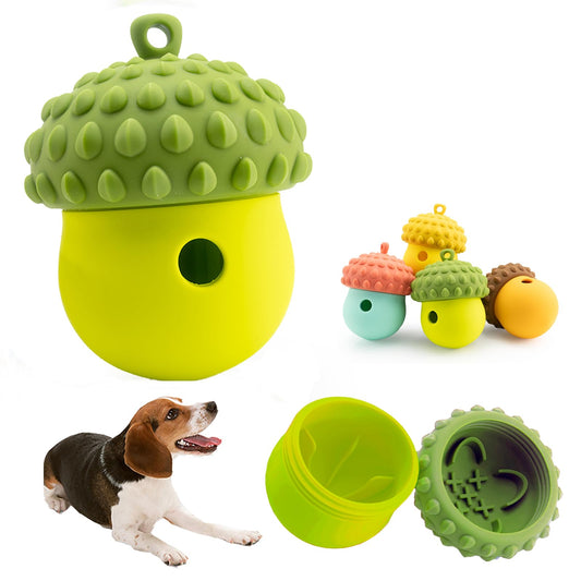 ZOURYNUA Interactive Dog Toys Detachable, Slow Feeder for Distraction Treat Dispensing Dog Toys for Fun and Enrichment, Small Medium Dogs (Green)