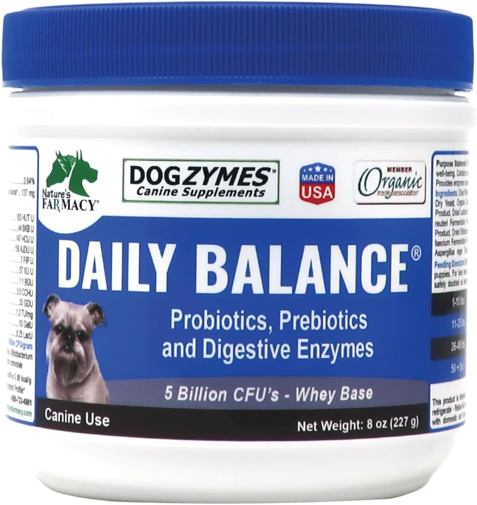 DOGZYMES Dissolvable Powder Digestive Enhancer for Dogs, (8 Ounce)