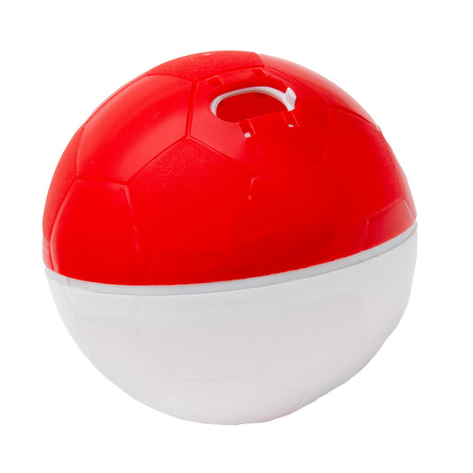 amicus - Crazy Ball Treat Dispenser, Smart Dog Treat Dispenser Ball - Pets Enrichment Toys - Dog Toys to Keep Them Busy - Slow Feeder - 300g/10.5 oz - Red/White